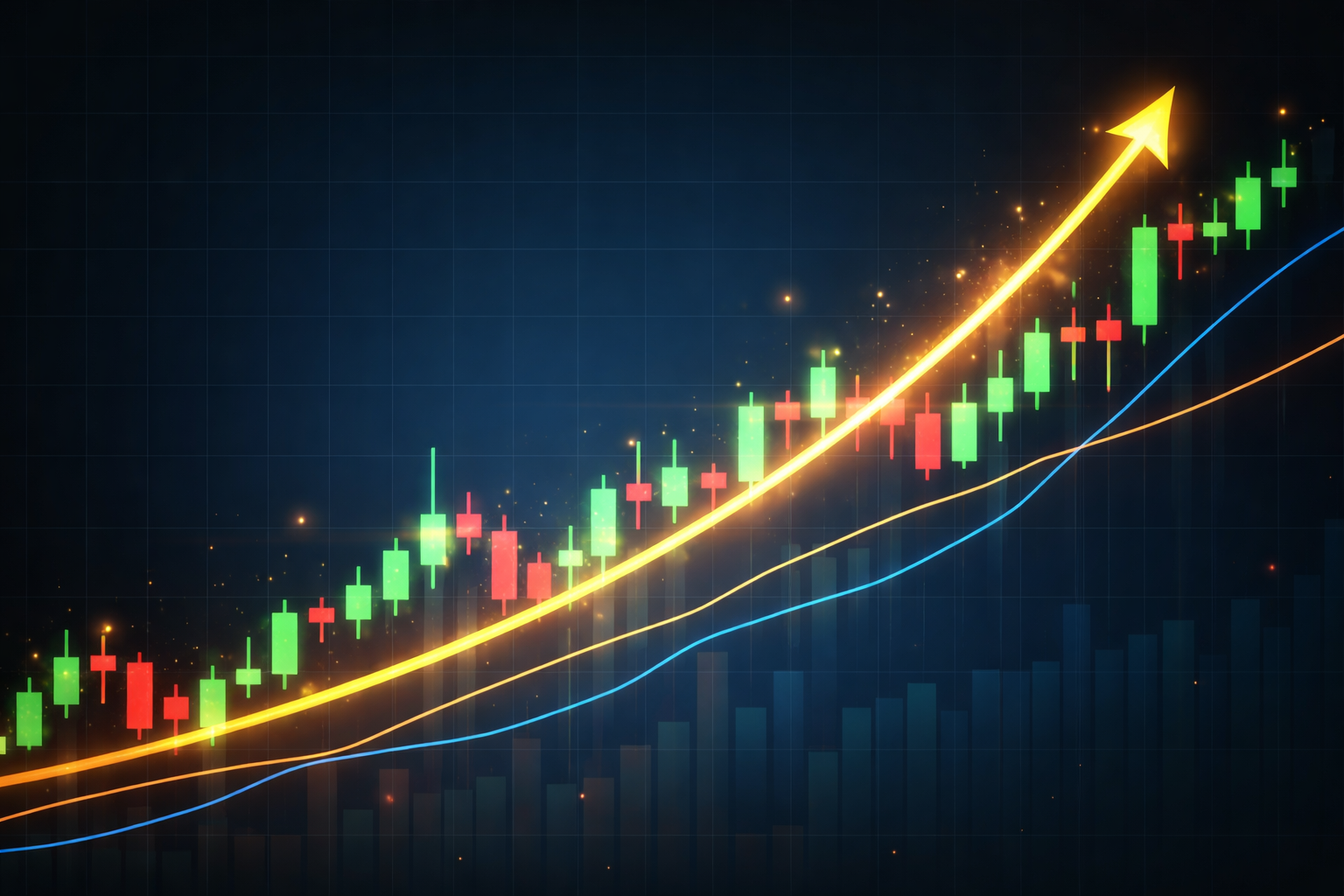 주식 차트에서 상승추세