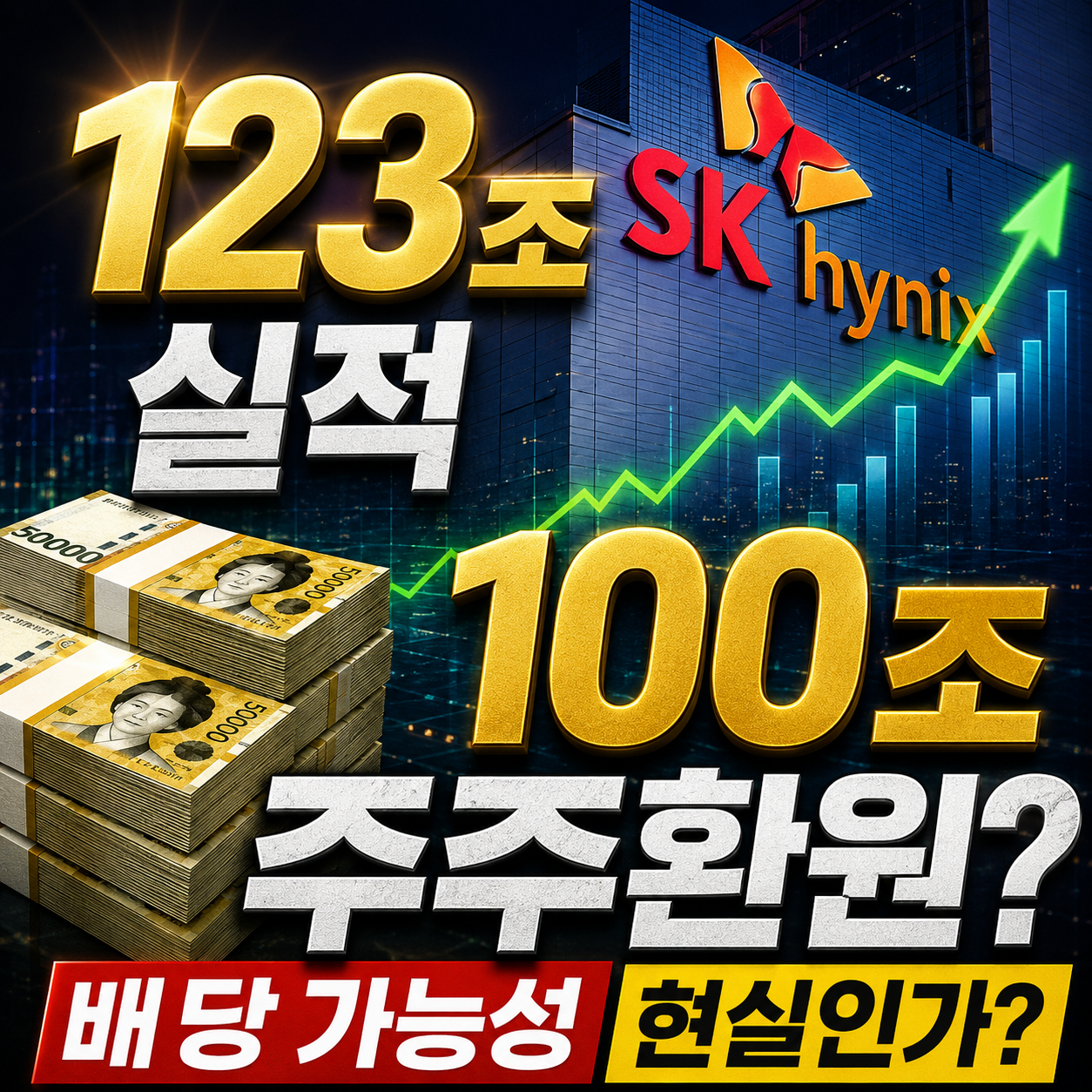 SK하이닉스 123조 실적 주주환원 ❘ 100조 배당 가능성 현실인가