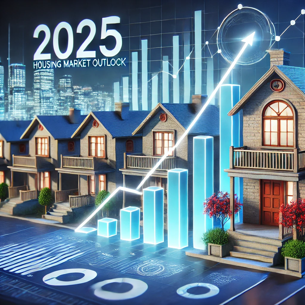 2025년 부동산 시장 상승 트렌드를 보여주는 그래프