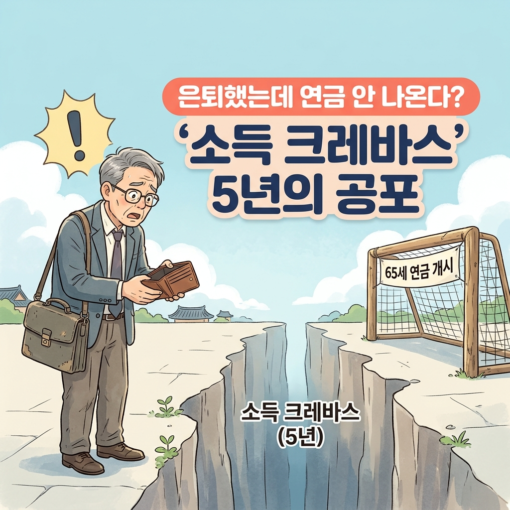 정년연장 65세 소득 크레바스 퇴직 공백기
