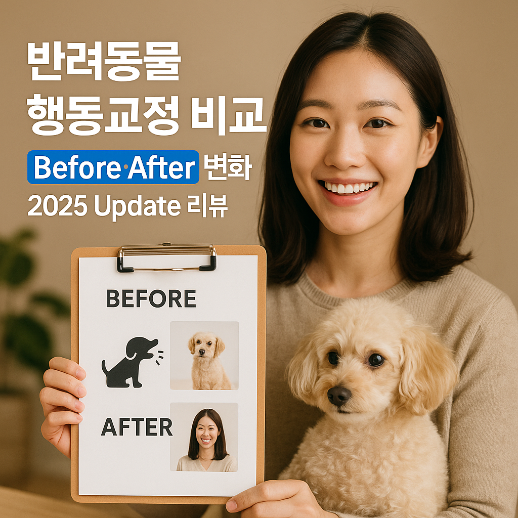 반려동물 행동교정 비교 ｜ Before·After 변화 2025 Update 리뷰