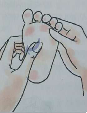 아기 마사지-발3