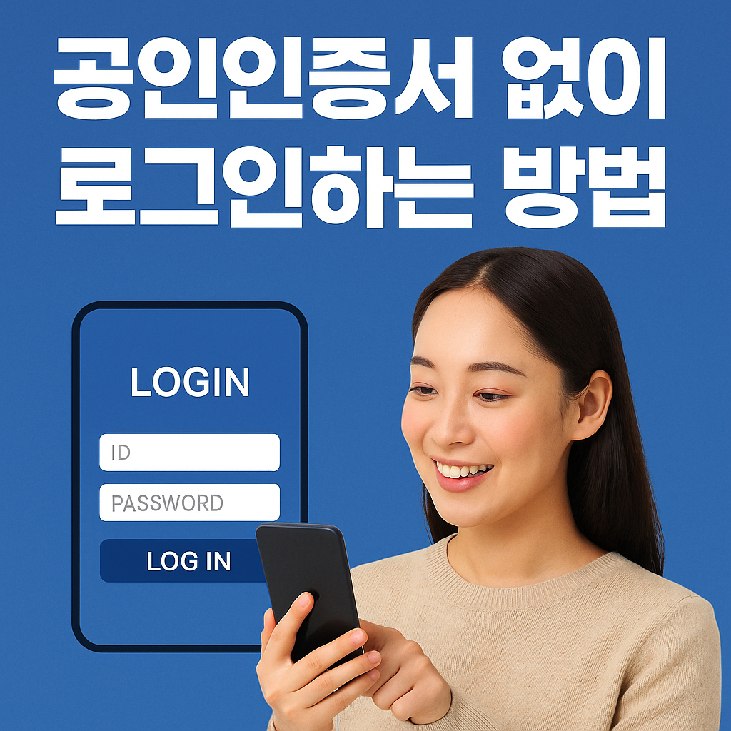 공인인증서 없이 로그인하는 방법