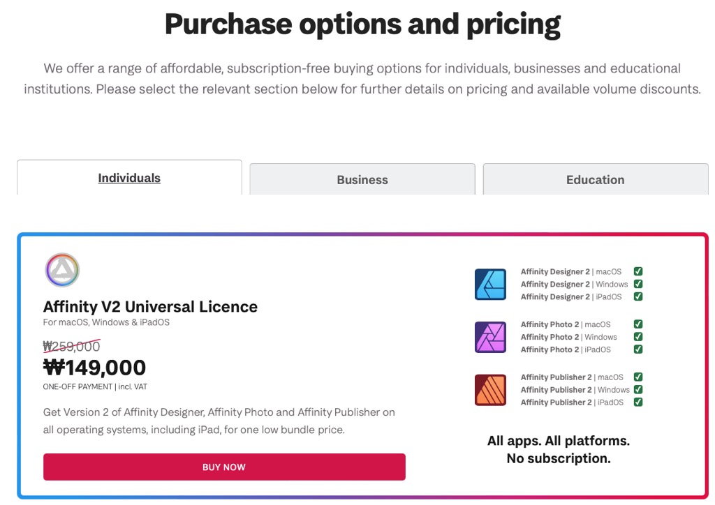 Affinity Photo 2, Affinity Designer 2, Affinity Publisher 2_2