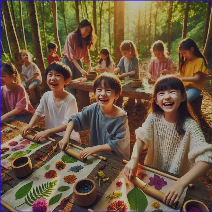 자연에서 영감을 얻은 미술 교육 활동, 공예 교육 활동