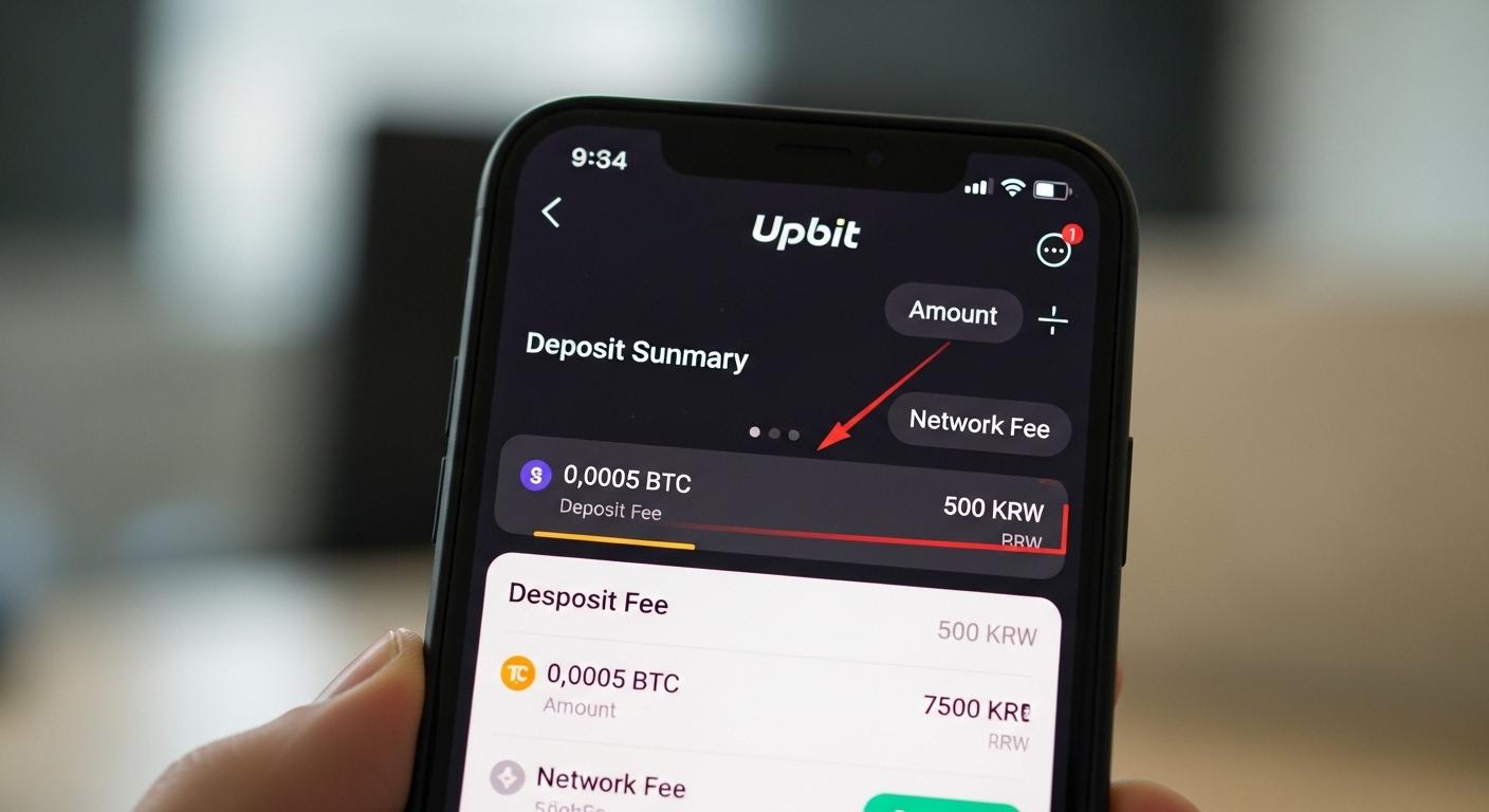 업비트 예치금 수수료