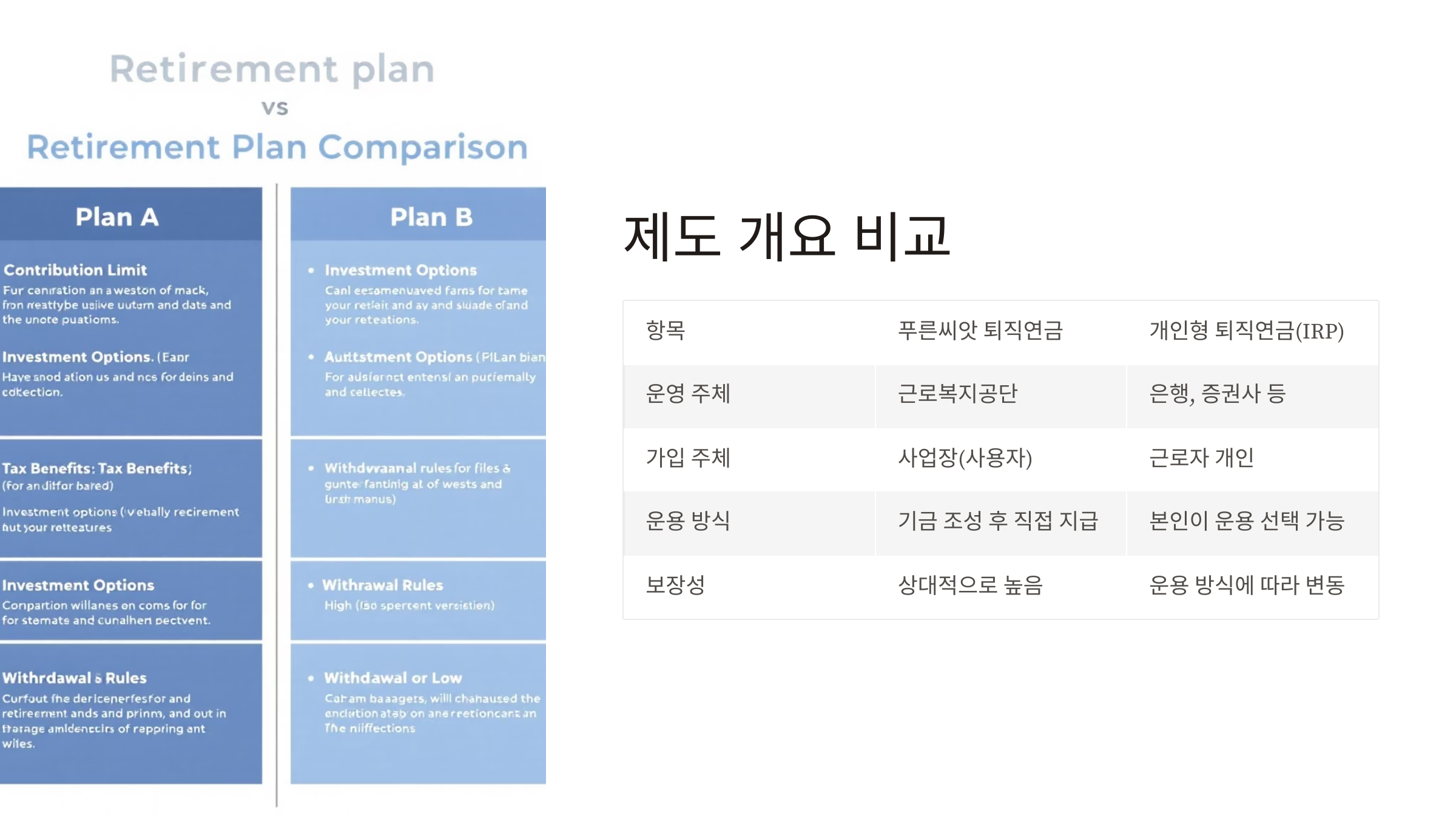 푸른씨앗 퇴직연금