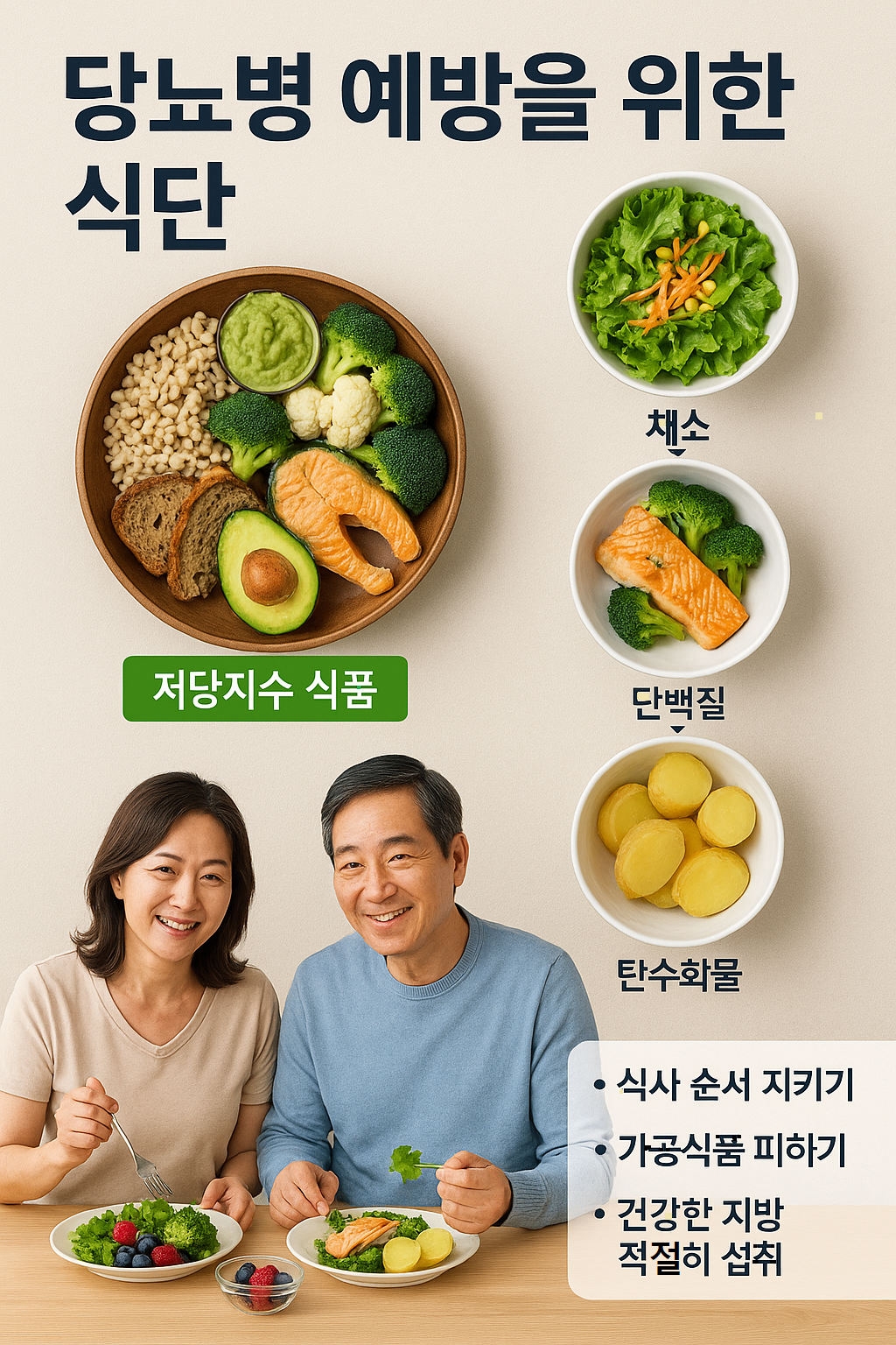 당뇨병 예방을 위한 식단 관리법과 식품 추천