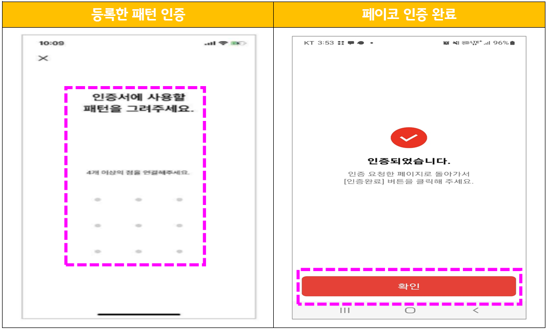 페이코 인증 완료