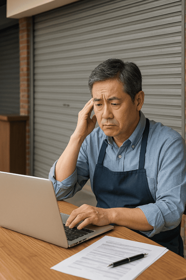 사장님이-심각한-표정으로-노트북으로-무언가-검색하고-있음