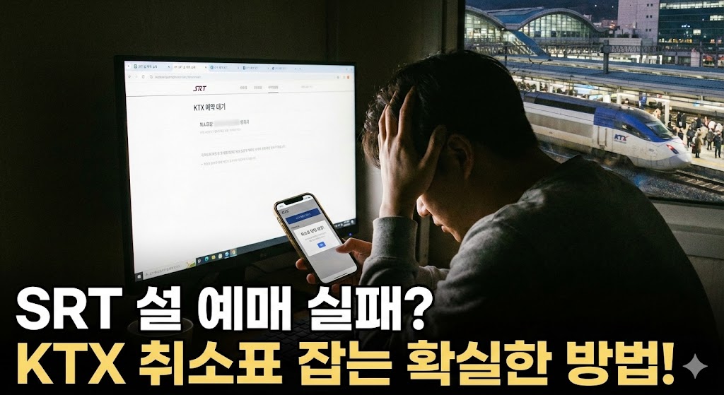 SRT 설 예매 실패? KTX 취소표