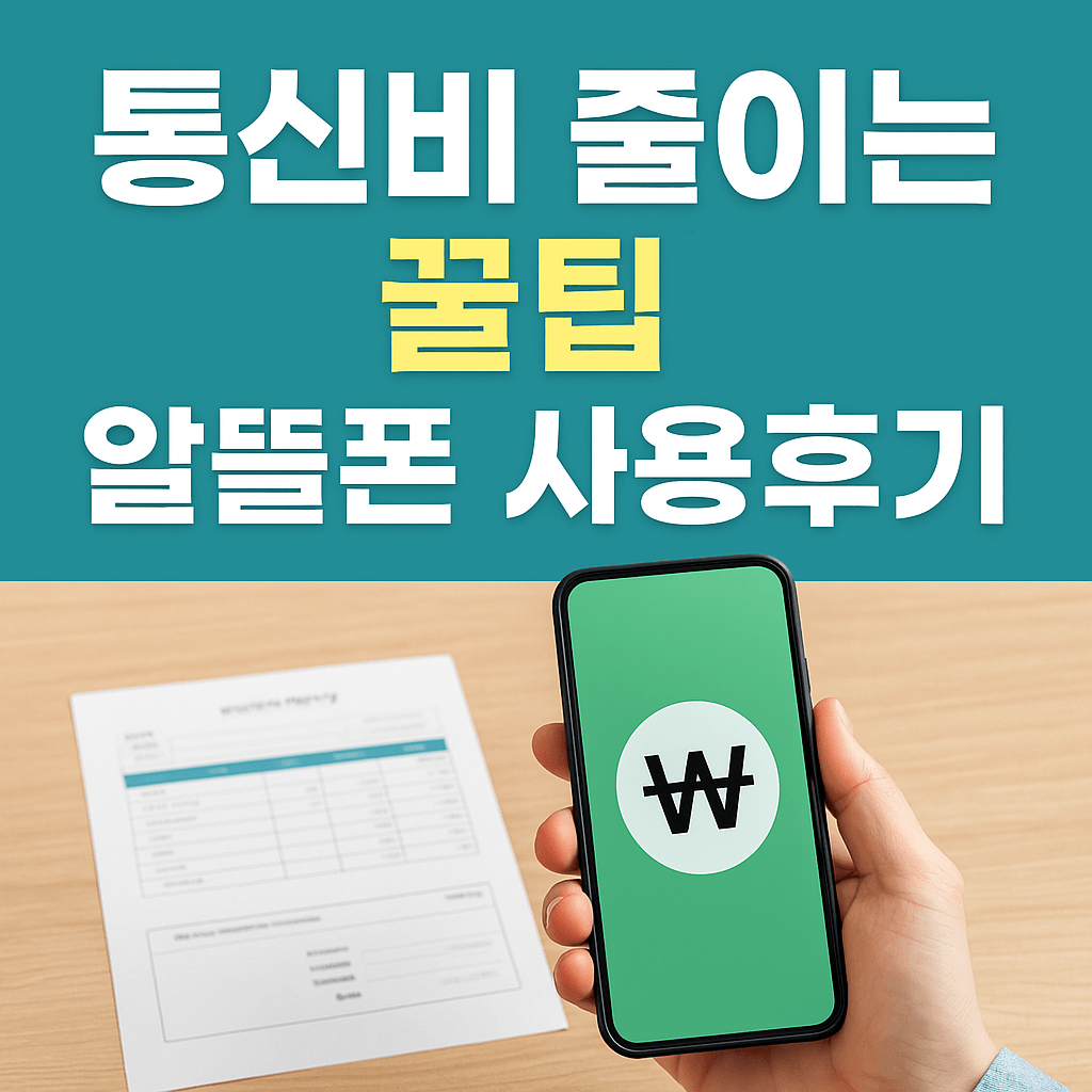 통신비 줄이는 꿀팁 알뜰폰 후기