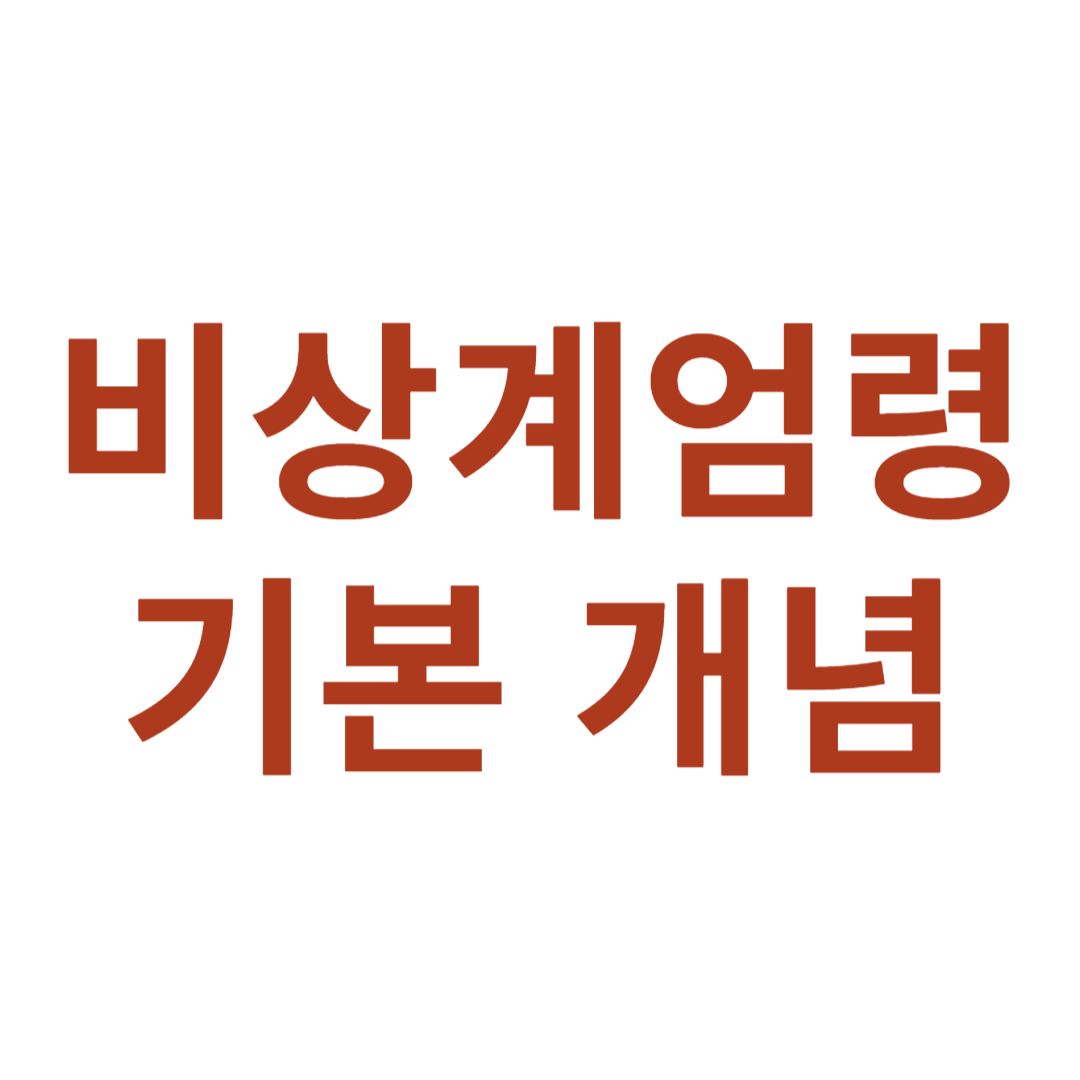 비상계엄령 기본 개념