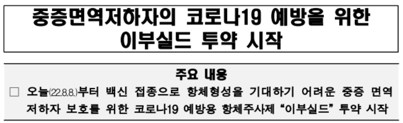 이부실드 투약 바로 알기, 질문 및 답변
