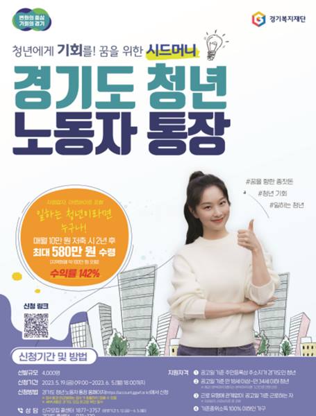 경기도 청년 노동자 통장 지원 자격 및 신청 방법 썸네일