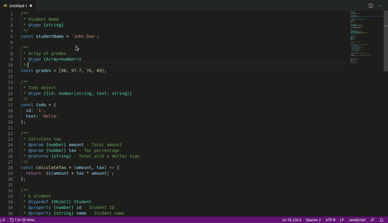 vscode-jsdoc