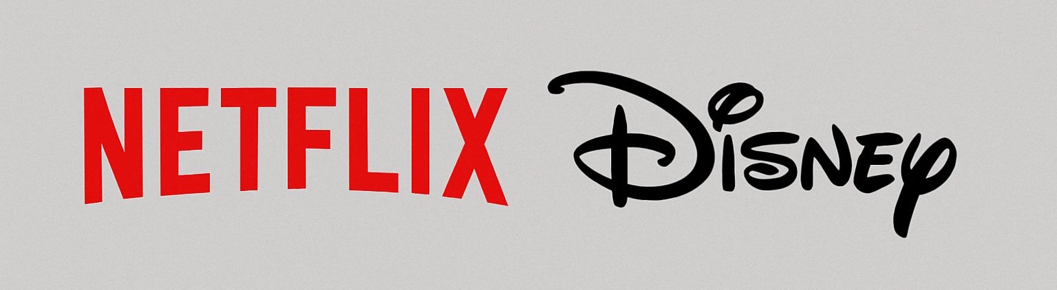 넷플릭스와 디즈니 로고 이미지