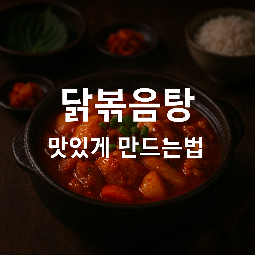 닭볶음탕 맛있게 만드는법