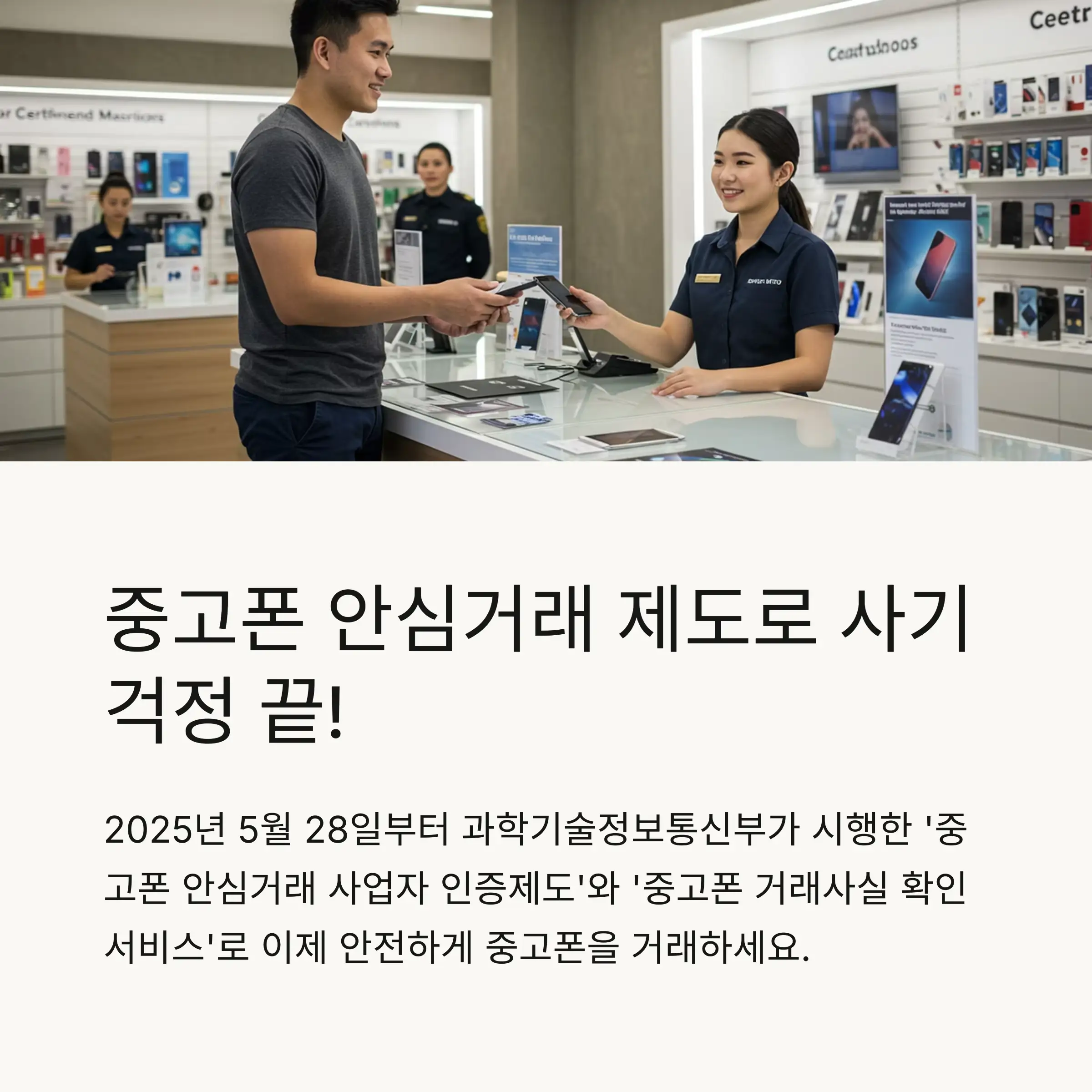 🔍 중고폰 안심거래 제도 소개