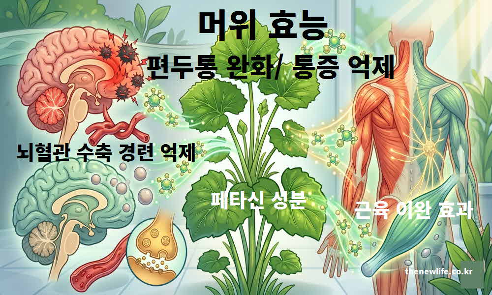 머위 효능 편두통 완화 통증 억제