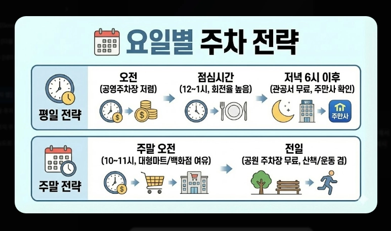 [주차 앱] 무료주차장 찾기(상세 비교, 특화 기능, 절약 전략)(+ 사용 꿀팁)