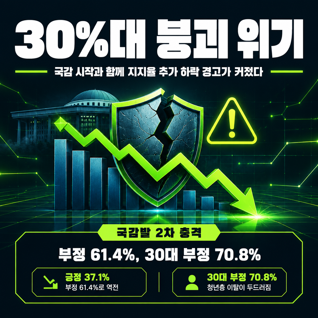 30%대 붕괴 위기