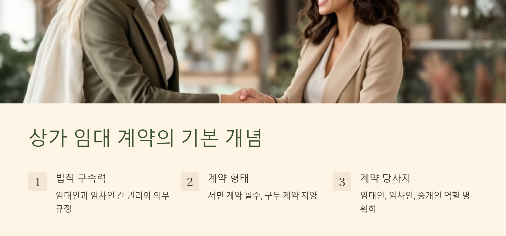 상가 임대 계약의 기본 개념