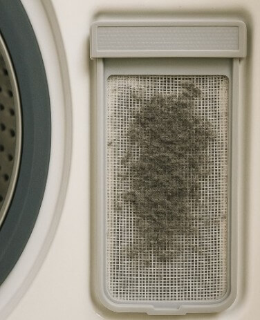 세탁기 필터 내 먼지