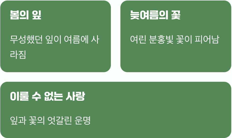 그리움의 시작&amp;#44; 분홍빛 상사화