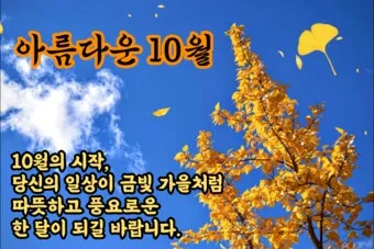 10월 인사말 예시 모음 영어_6