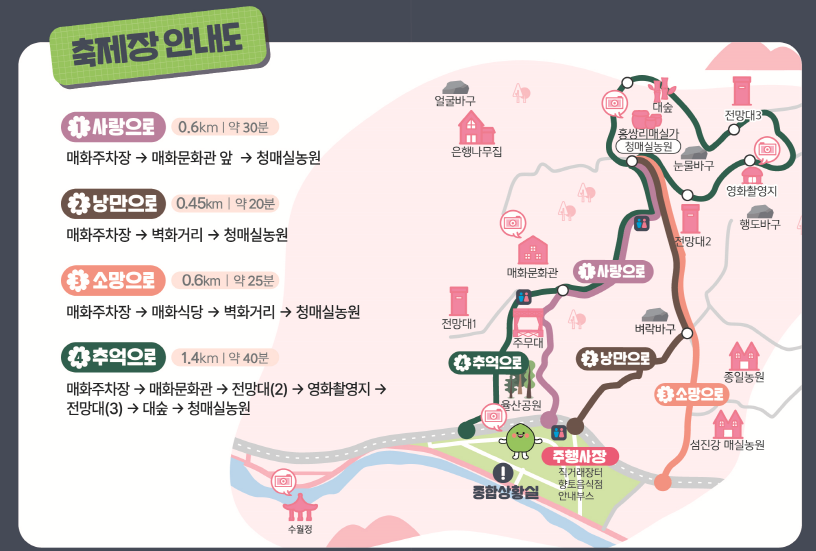 2025년 광양매화축제 안내도