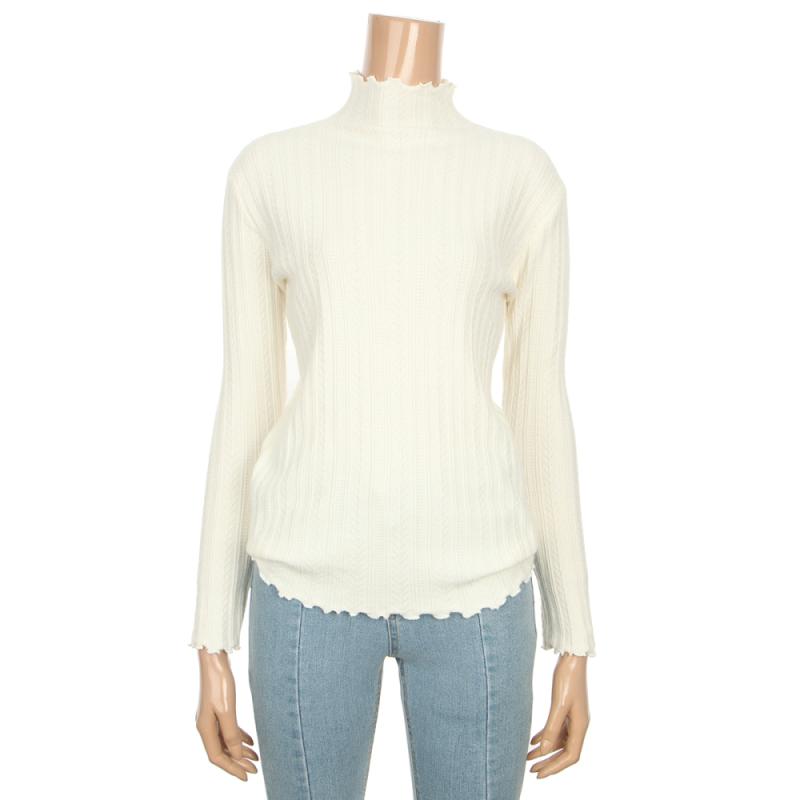 르샵 물결 폴라넥 펀칭 니트 BN9KP044A 276698