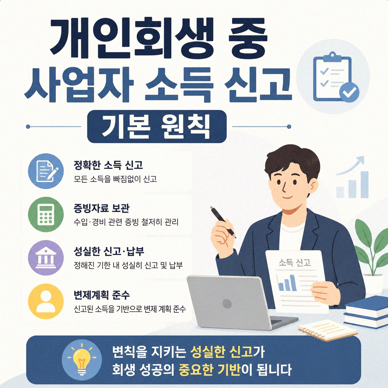 개인회생 진행 중 사업자 소득, 어떻게 신고해야 할까