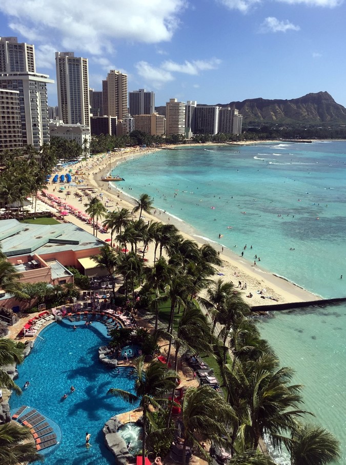 하와이-와이키키해변