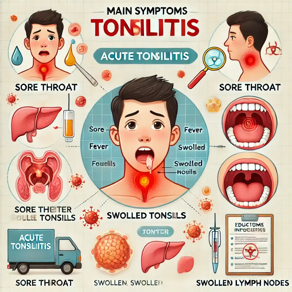 급성편도염의 주요 원인