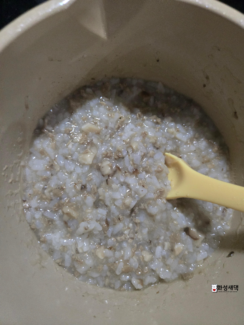 표고버섯-소고기-죽