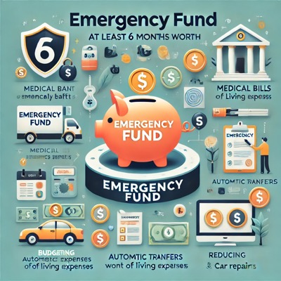 비상자금 모으기 일러스트