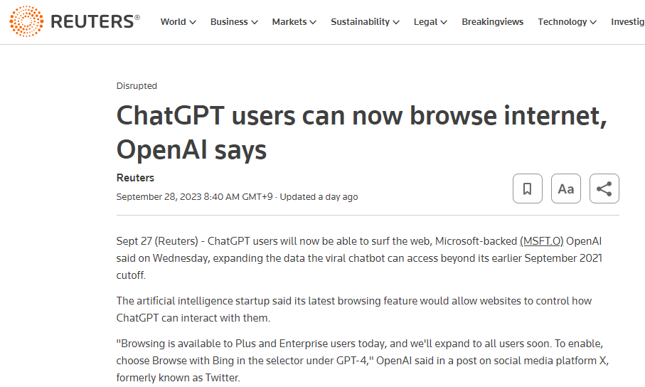 오픈 AI 소식 원본 보기