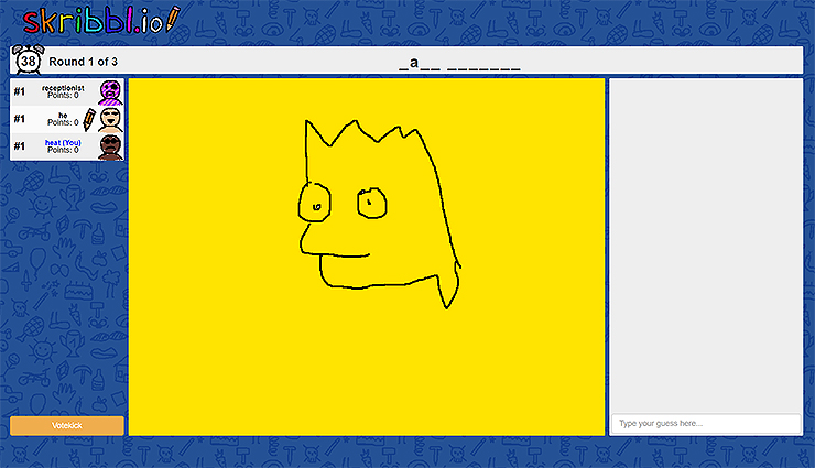 skribbl-io-심슨-맞추는-장면