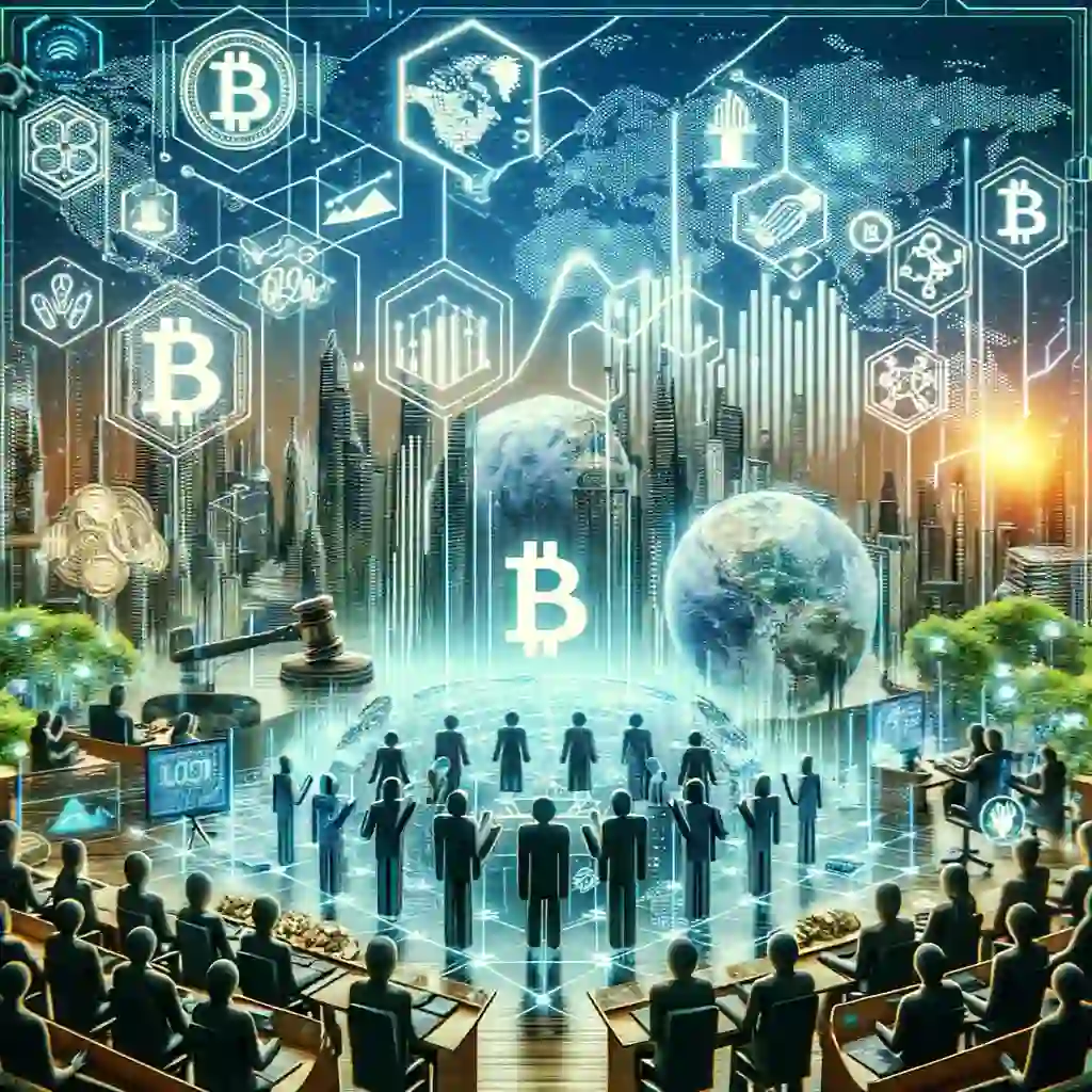 비트코인 주제로 이미지화한 그림 입니다.