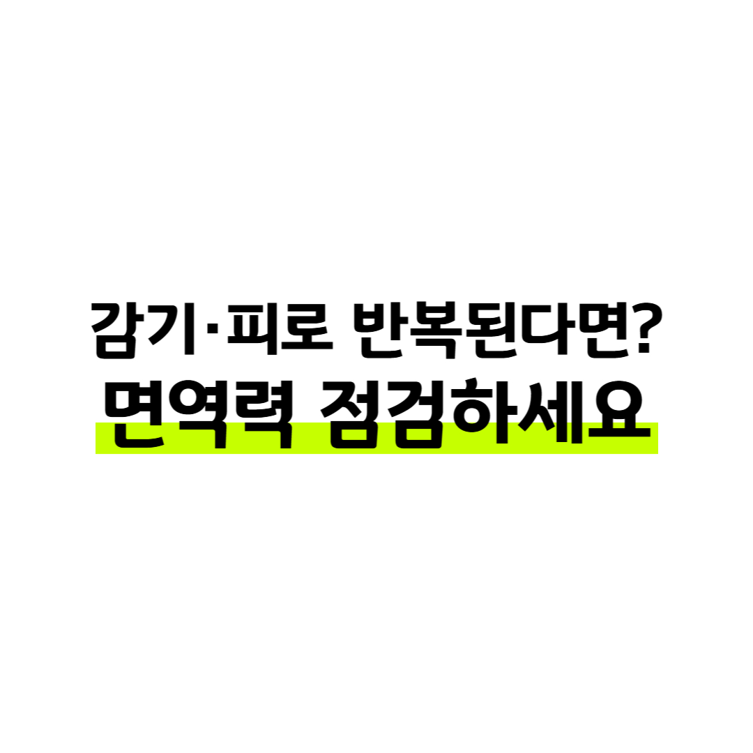 면역력 높이는 방법, 감기·피로에서 벗어나는 건강 루틴 썸네일
