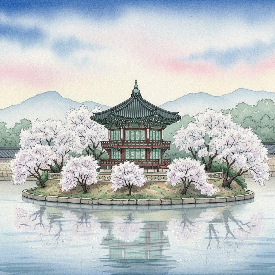 이팝나무 꽃이 아름다운 위양지 완재정 풍경