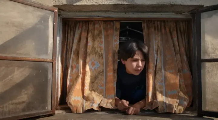 창문밖을바라보는알렉스