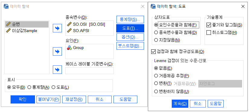 검정 방법