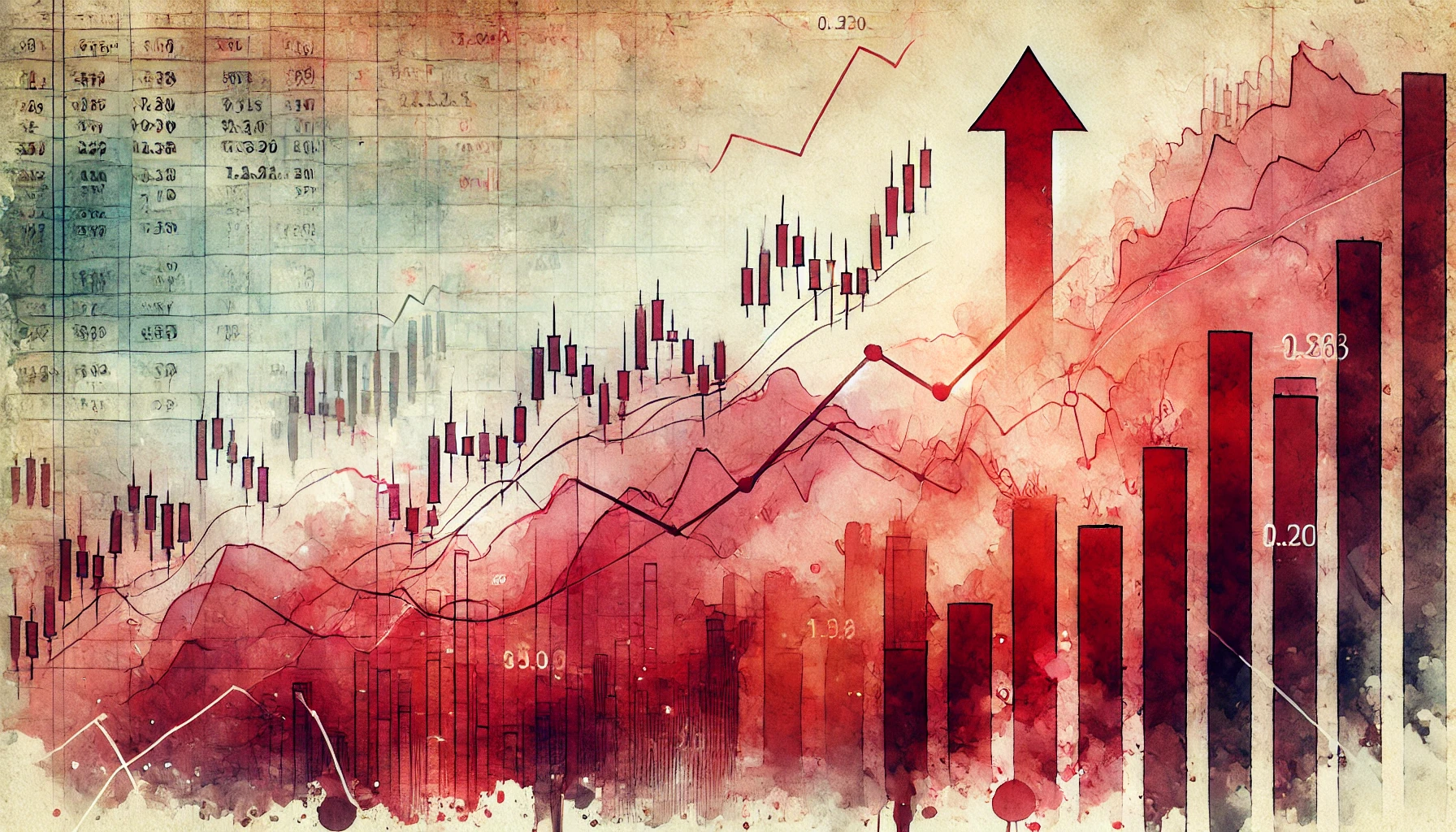 2025년 02월 26일 - 한국증시의 상승을 표현한 이미지