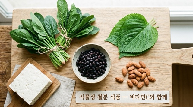 식물성 철분 많은 음식 5가지