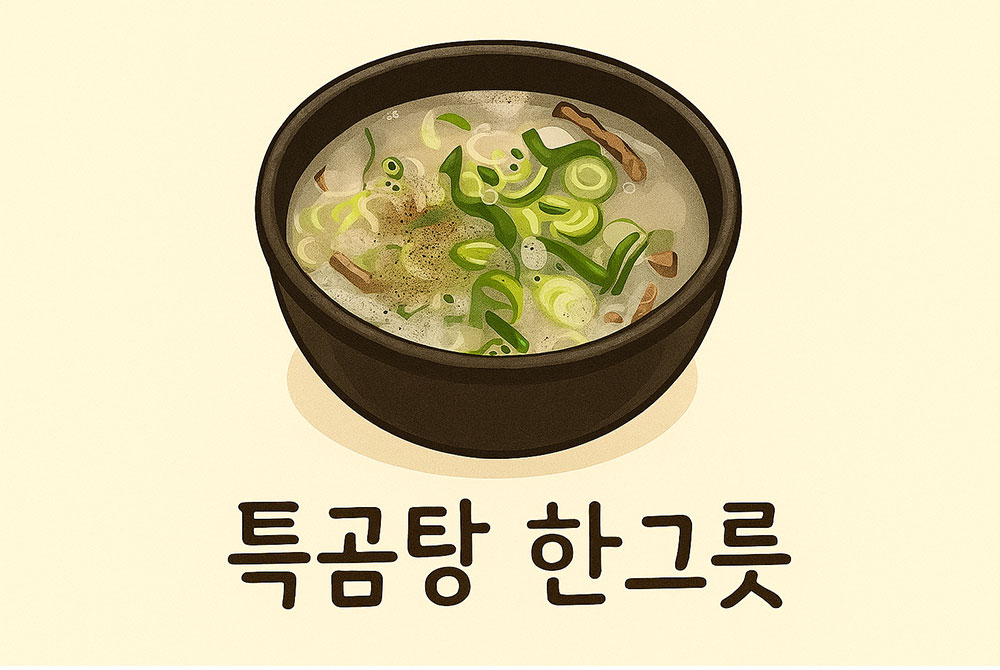 AI가 만들어준 감성 썸네일 특곰탕 한그릇