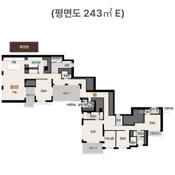 써밋 리미티드 남천 평면도