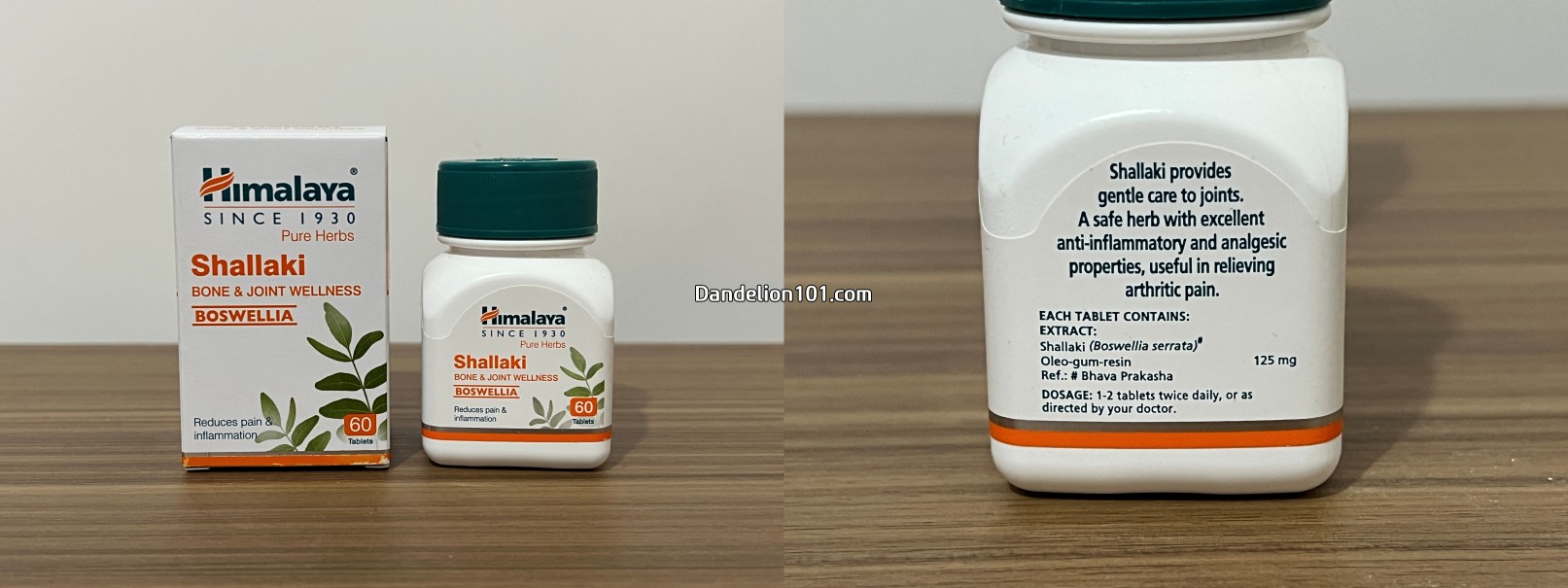 히말라야(Himalaya) 샬라키(Shallaki) 보스웰니아(Boswellia) 125mg, 60타블렛