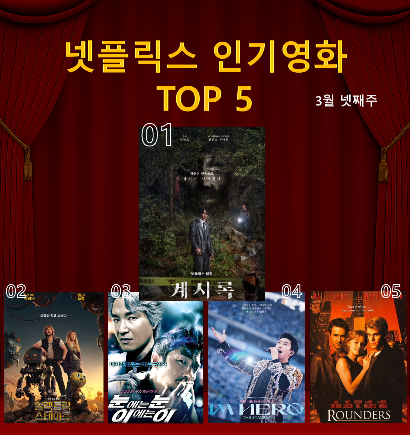 3월 넷째주 넷플릭스 영화 추천